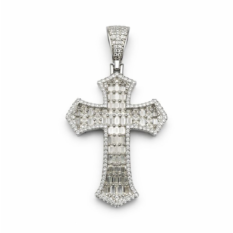 305 Ct Moissanite Diamond Cross Pendant 305 Ct Moissanite Diamond Cross Pendant